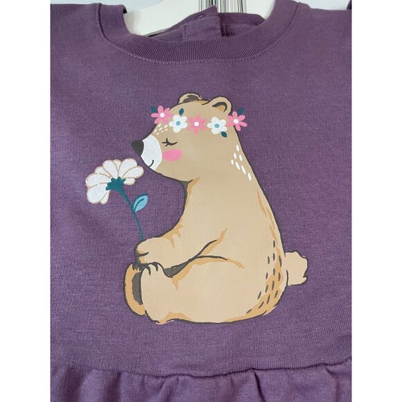 Koala Kids 4-Piece Girls 3T Set: Dress Purple, Leggings, Pink Tunic NWT - Picture 8 of 13